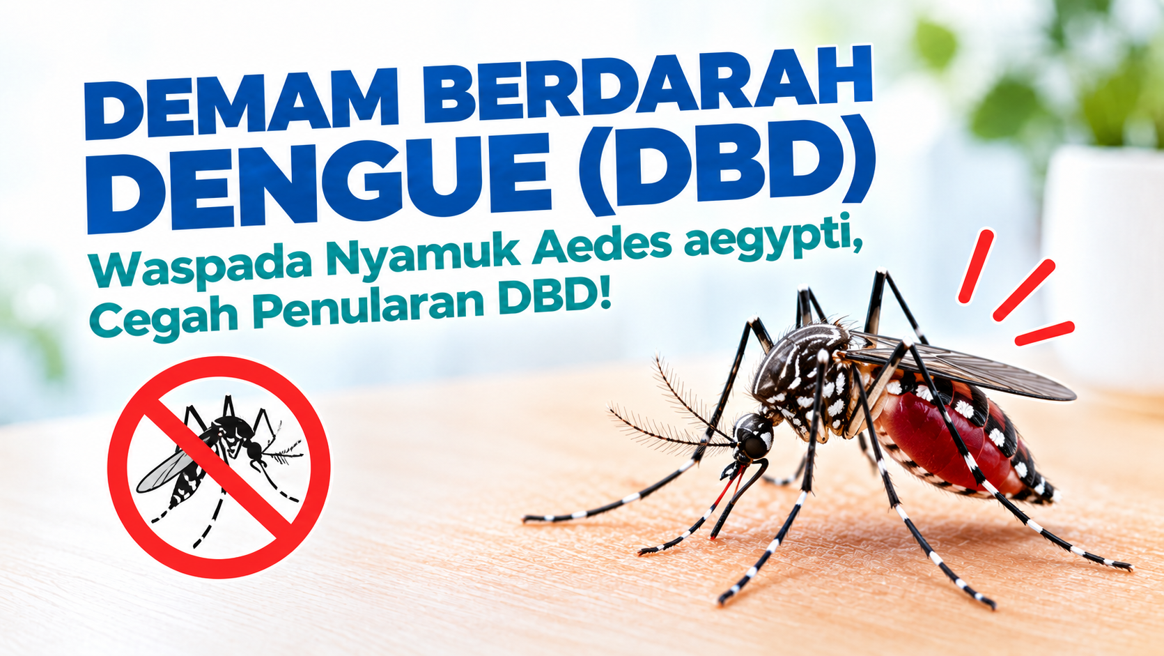 “Demam Berdarah Dengue (DBD) dan nyamuk Aedes aegypti sebagai penyebab penularan”